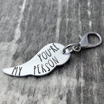 “YOU'RE MY PERSON” ANGEL WING KEYCHAIN