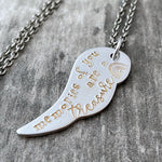 MEMORIES OF YOU ARE A TREASURE ANGEL NECKLACE